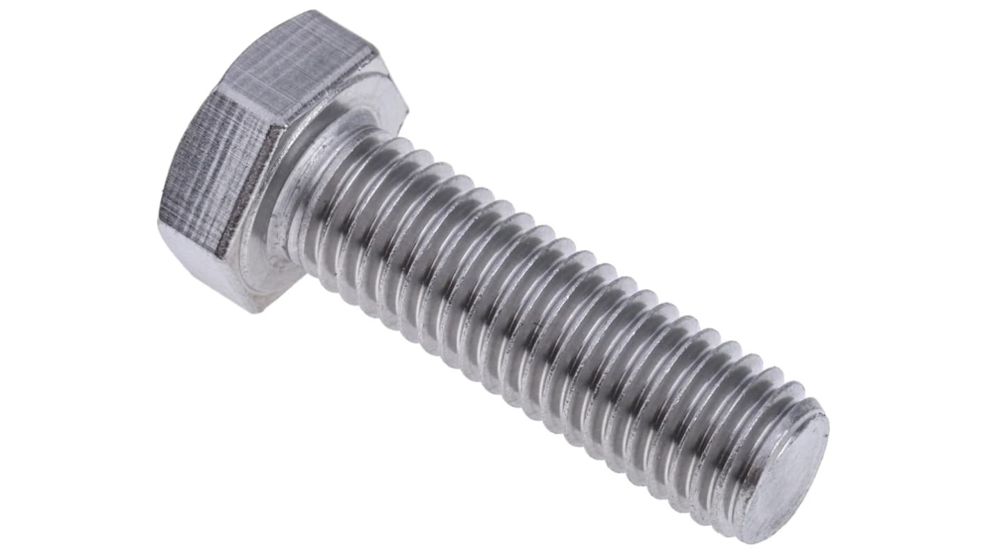 Śruba z łbem sześciokątnym gwint M12 40.0mm skok 1.75mm Stal nierdzewna Sześciokątny RS PRO