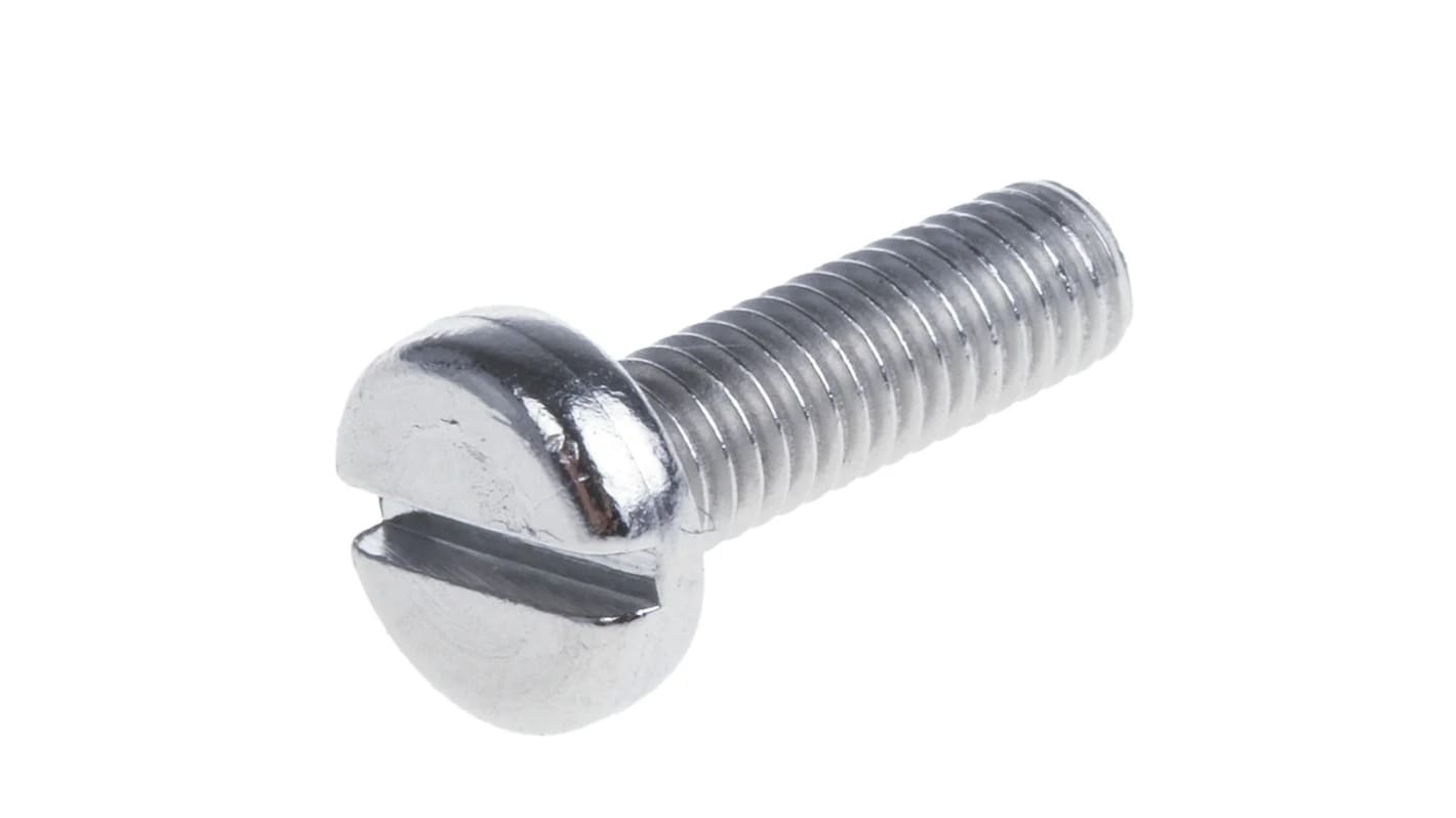 RS PRO Slot Pan A4 316 Stainless Steel Machine Screw DIN 85 x 10.0mm