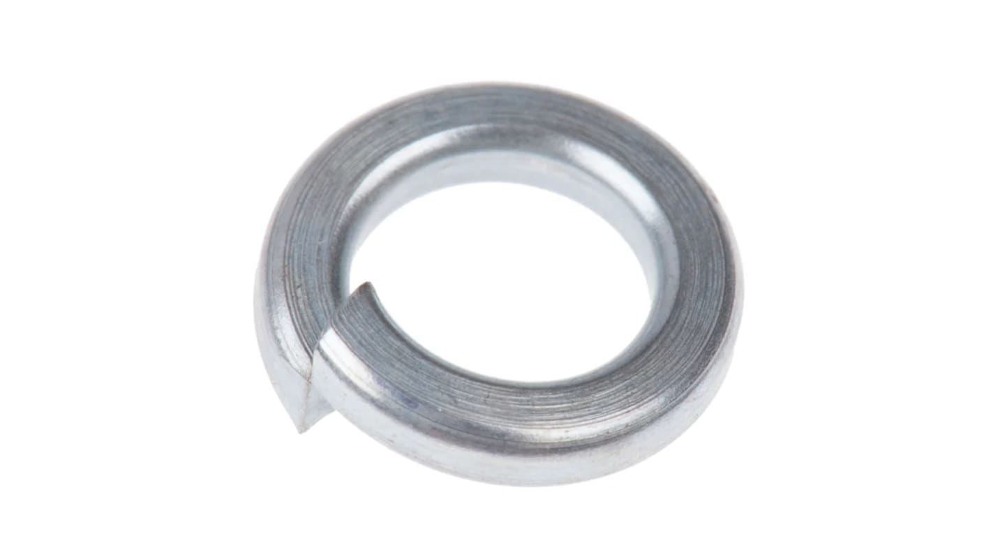 RS PRO Bright Zinc Plated Steel Locking Washers, M5, DIN 7980