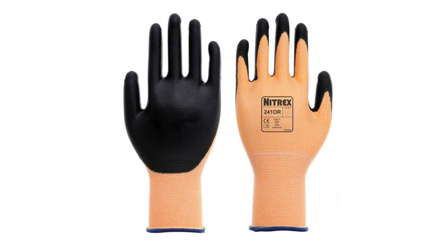 Unigloves 241OR Glass Fibre, HPPE, Nylon Abrasion Resistant, Tear Resistant Work Gloves, Size 9