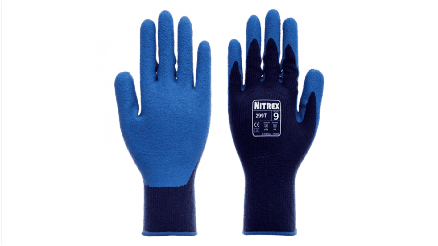 Unigloves 299T* Arbeitshandschuhe, Größe 8, Allgemeine Anwendungen, Acryl Blau