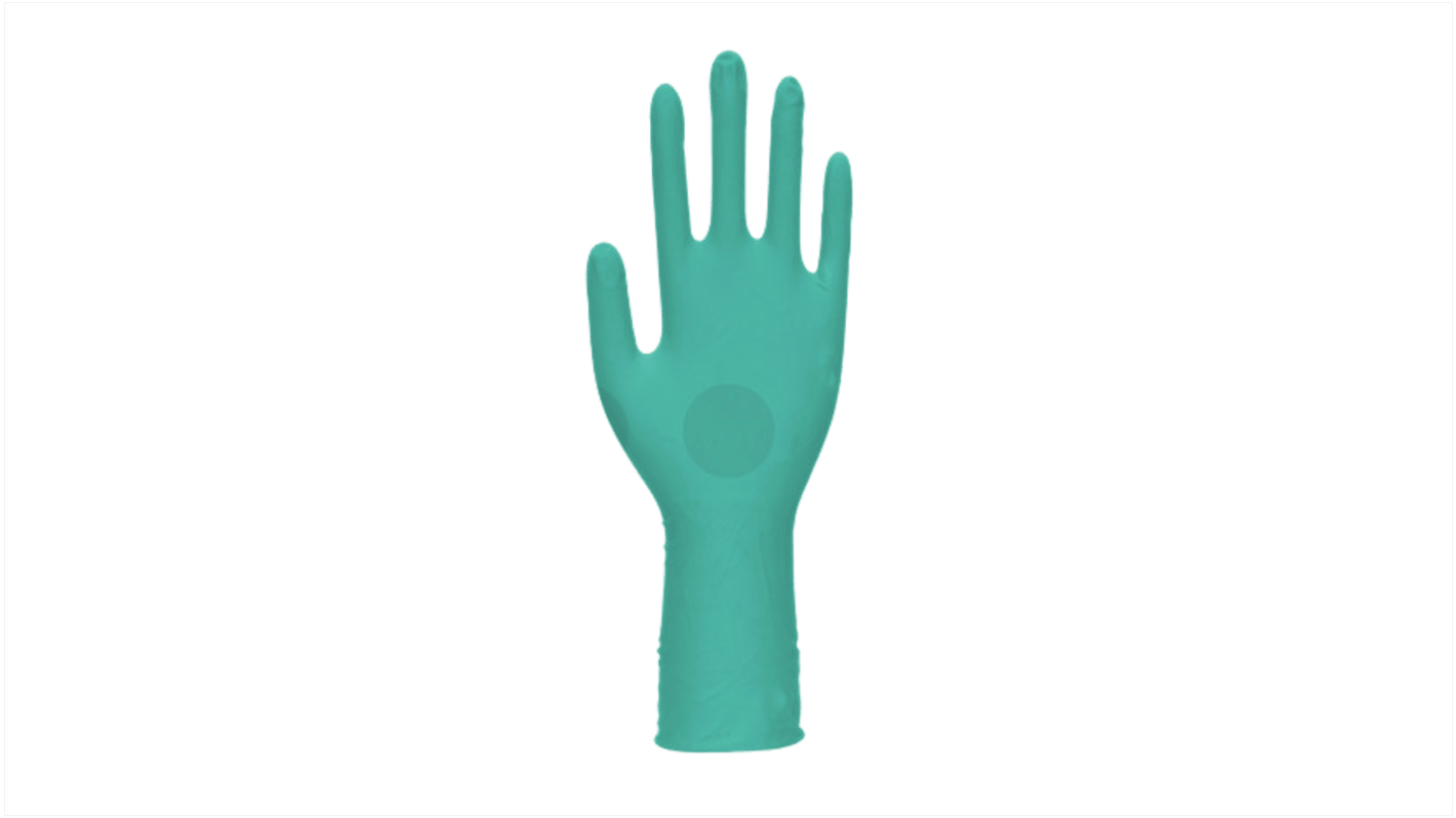 Unigloves GA009 Green Nitrile Chemical Resistant Work Gloves, Size 8