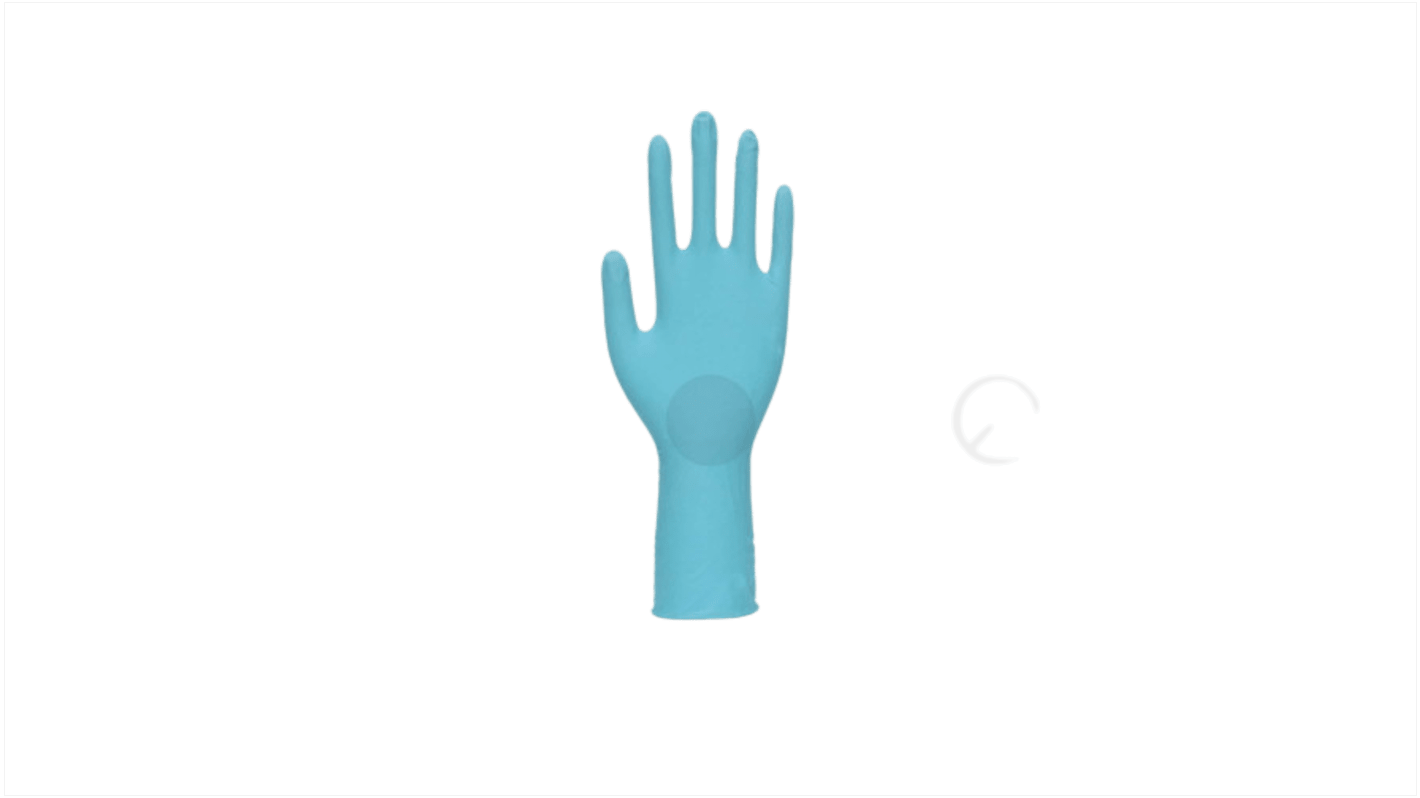 Unigloves GA010 Blue Nitrile Chemical Resistant Work Gloves, Size 8