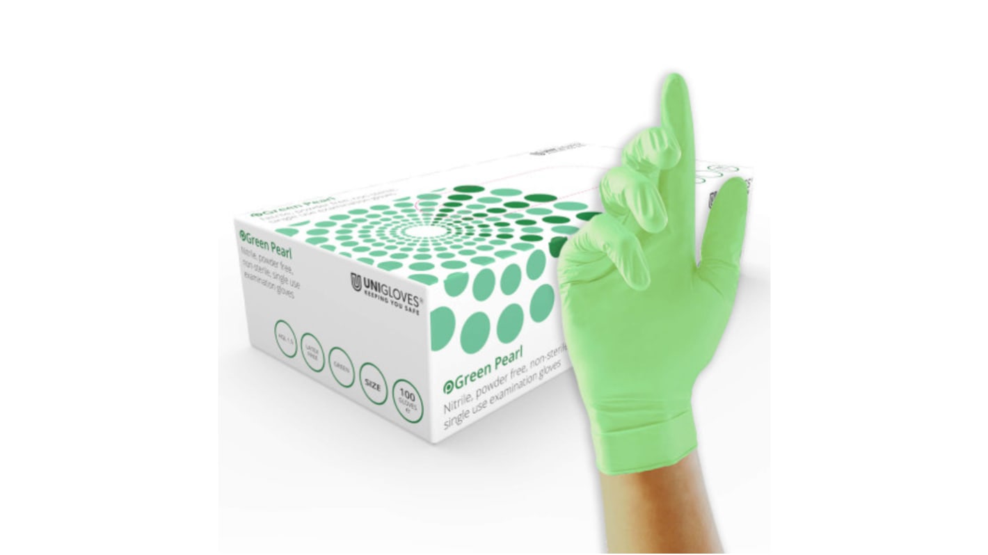 Gants jetables Unigloves GP0*** taille XS, Nitrile Non poudrés, x 100 gants