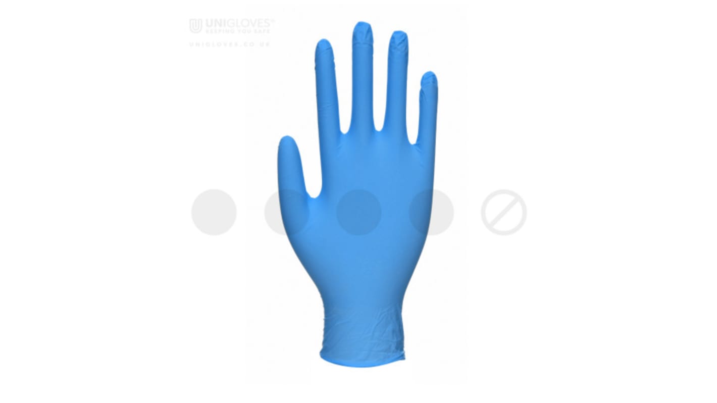 Gants jetables Unigloves GS004* taille L, Nitrile Non poudrés, x 200 gants