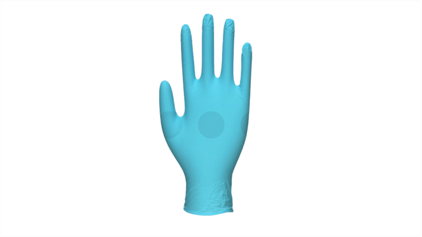 Unigloves GS005* Blue Powder-Free Nitrile, Vinyl Disposable Gloves, 100 per Pack