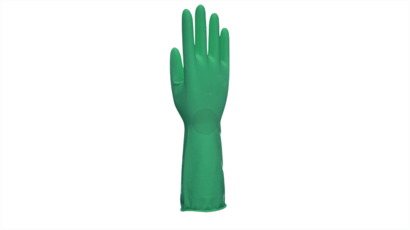 Unigloves UCHG300 Green Latex Oil Grip, Oil Repellent Work Gloves, Size 8