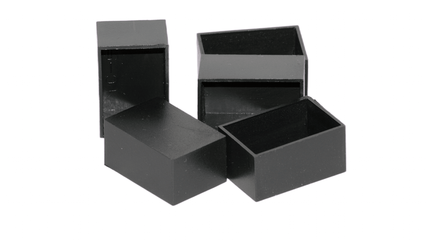 Hammond ABS密封盒, 外部尺寸1.18 x 0.79 x 0.59in, 壁厚1mm, 黑色