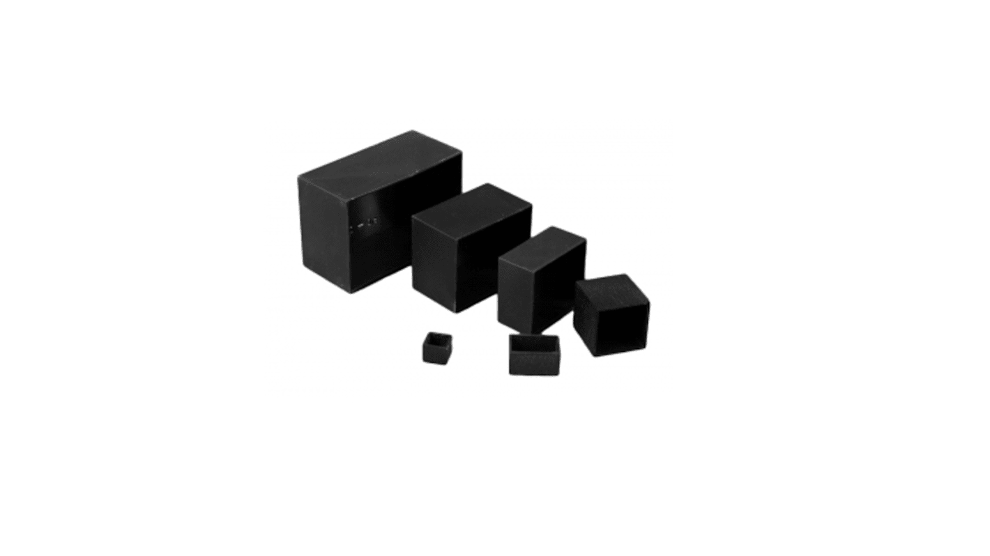 Hammond ABS Verguss-Leergehäuse , Schwarz, 1.57 x 1.57 x 1.15mm, Wandstärke 1mm