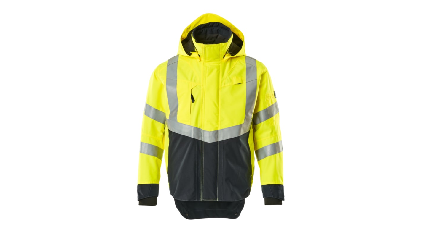 Mascot Workwear 15501-231 Yellow/Navy Unisex Hi Vis Jacket, 92 cm