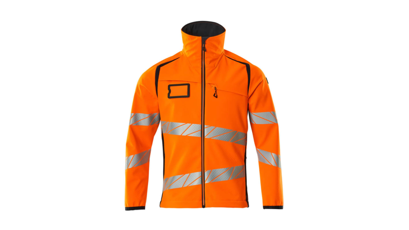 Mascot Workwear 19002-143 Orange/Navy Unisex Hi Vis Softshell Jacket, 100 cm