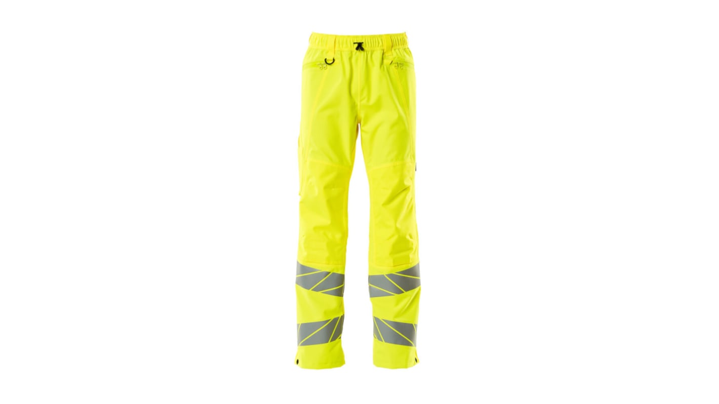 Mascot Workwear 19590-449 Yellow Breathable, Waterproof Hi Vis Work Trousers 43in