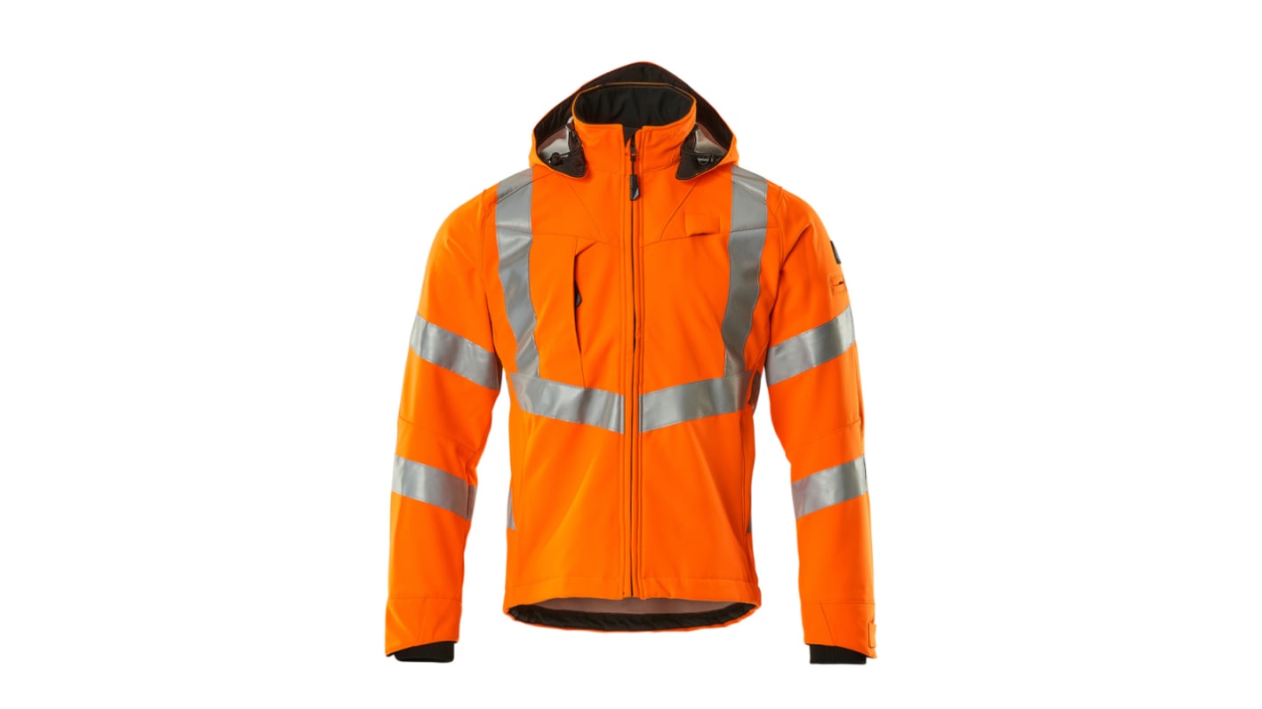 Mascot Workwear 20502-246 Orange Unisex Hi Vis Softshell Jacket, 116 cm