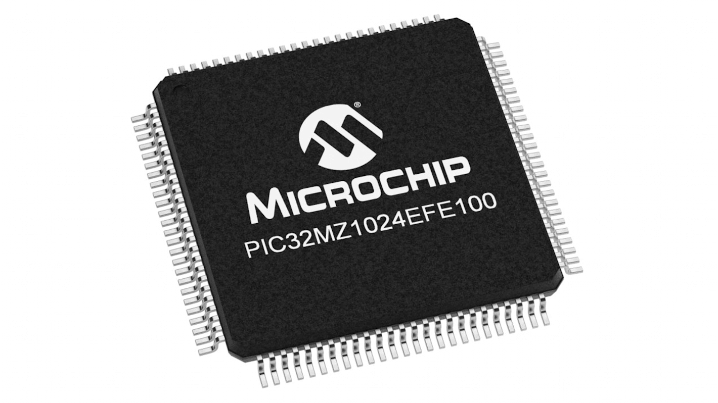 Microchip PIC32MZ单片机, PIC内核, 100针, TQFP