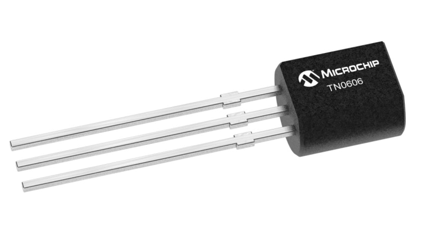Microchip N-Channel MOSFET, 60 V TO-92 TN0606N3-G