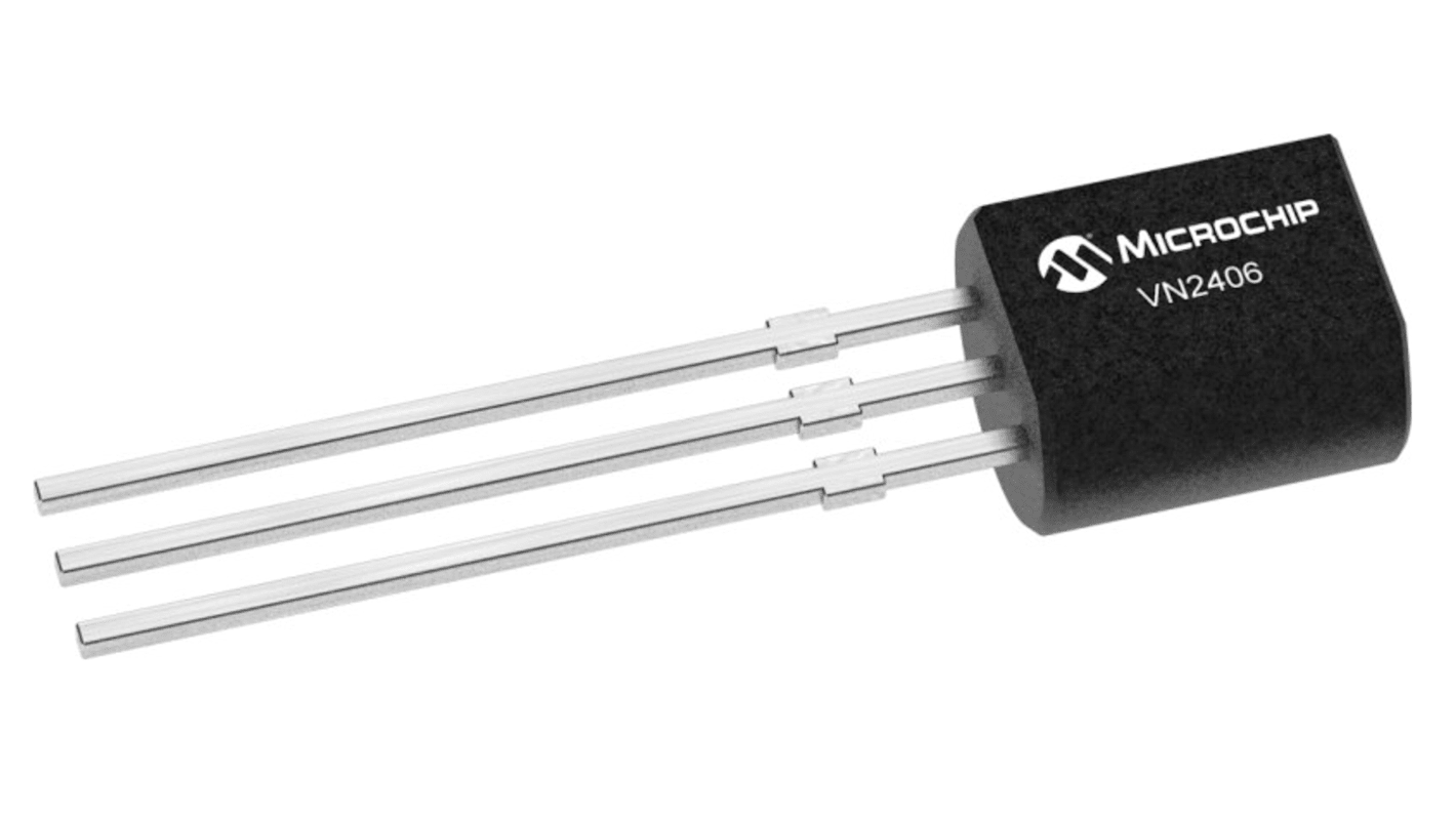 Microchip N-Channel MOSFET, 240 V TO-92 VN2406L-G