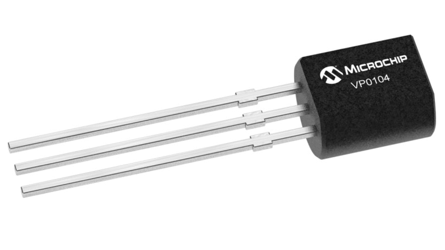 Microchip P-Channel MOSFET, 40 V TO-92 VP0104N3-G