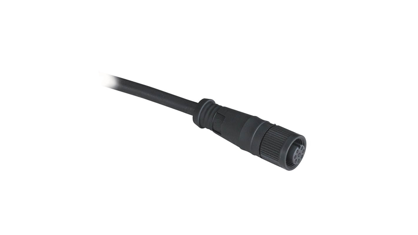 Allen Bradley Straight Female 8 way M12 to Straight Female 8 way M12 Actuator/Sensor Cable, 10m