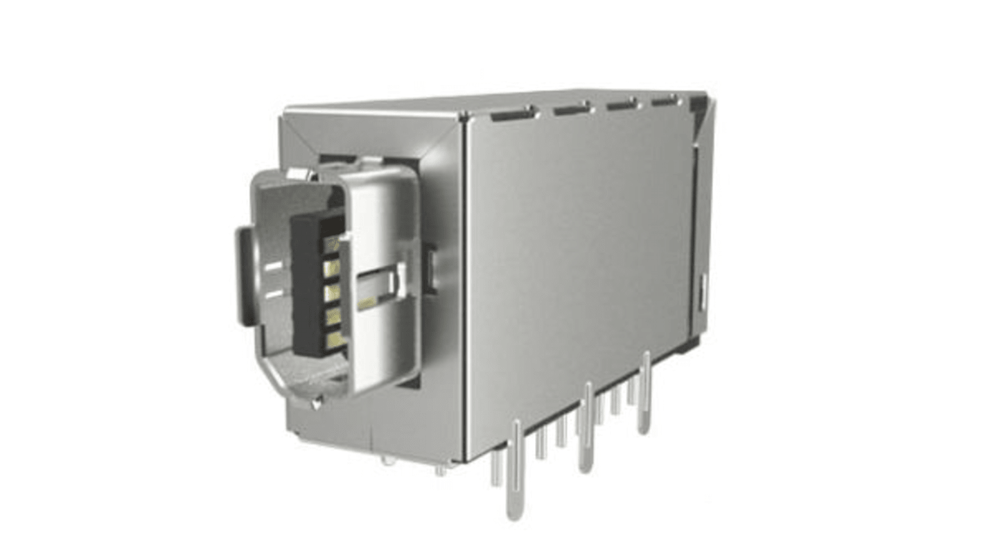 Amphenol Communications Solutions Male IX Industrial Connector, Surface Mount, Cat6a 1 Port 1 -Way