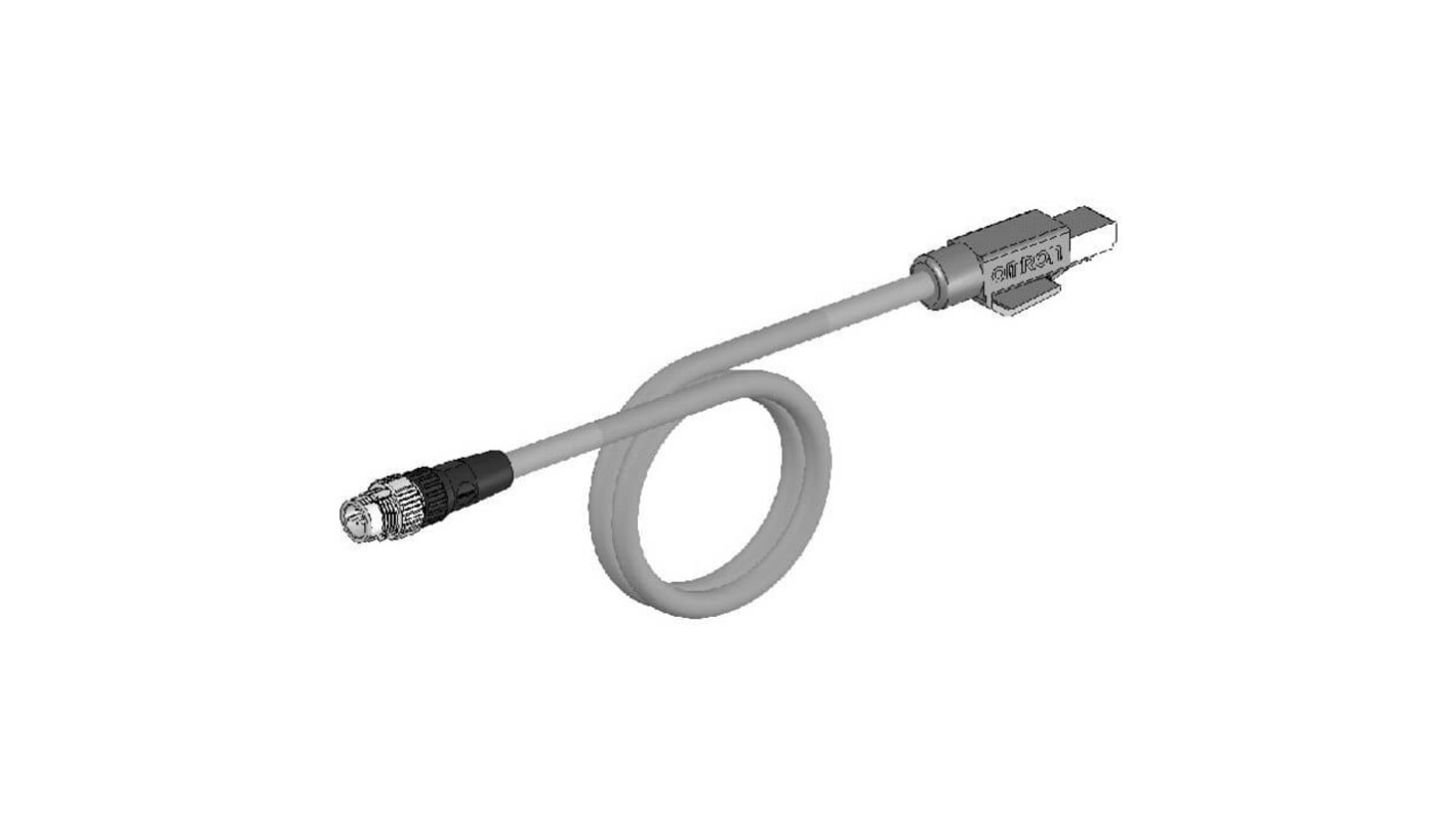 Cable Ethernet Cat5e apantallado Omron de color Negro, long. 10m