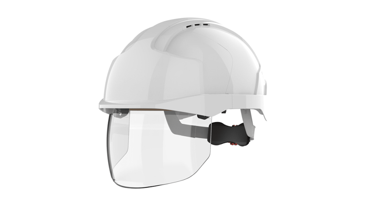 JSP White Hard Hat , Ventilated