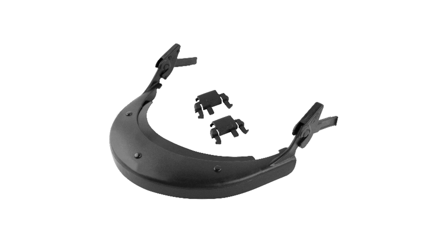 JSP ABS Black Hard Hat Visor CarrierHelmet