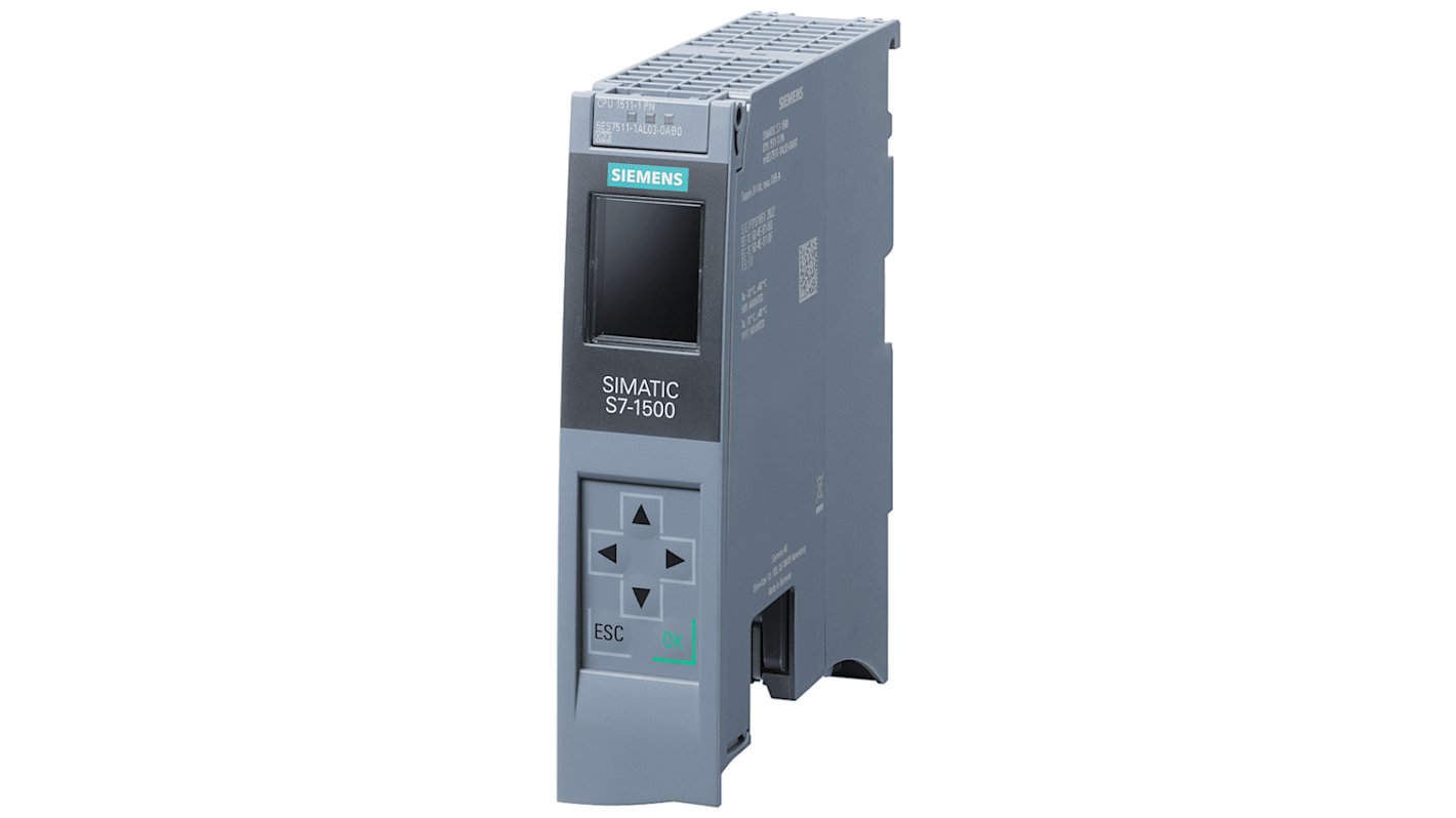 Controlador lógico Siemens 6ES7511, 20 entradas tipo Profibus, Profinet, 20 salidas, comunicación Ethernet, Profibus,