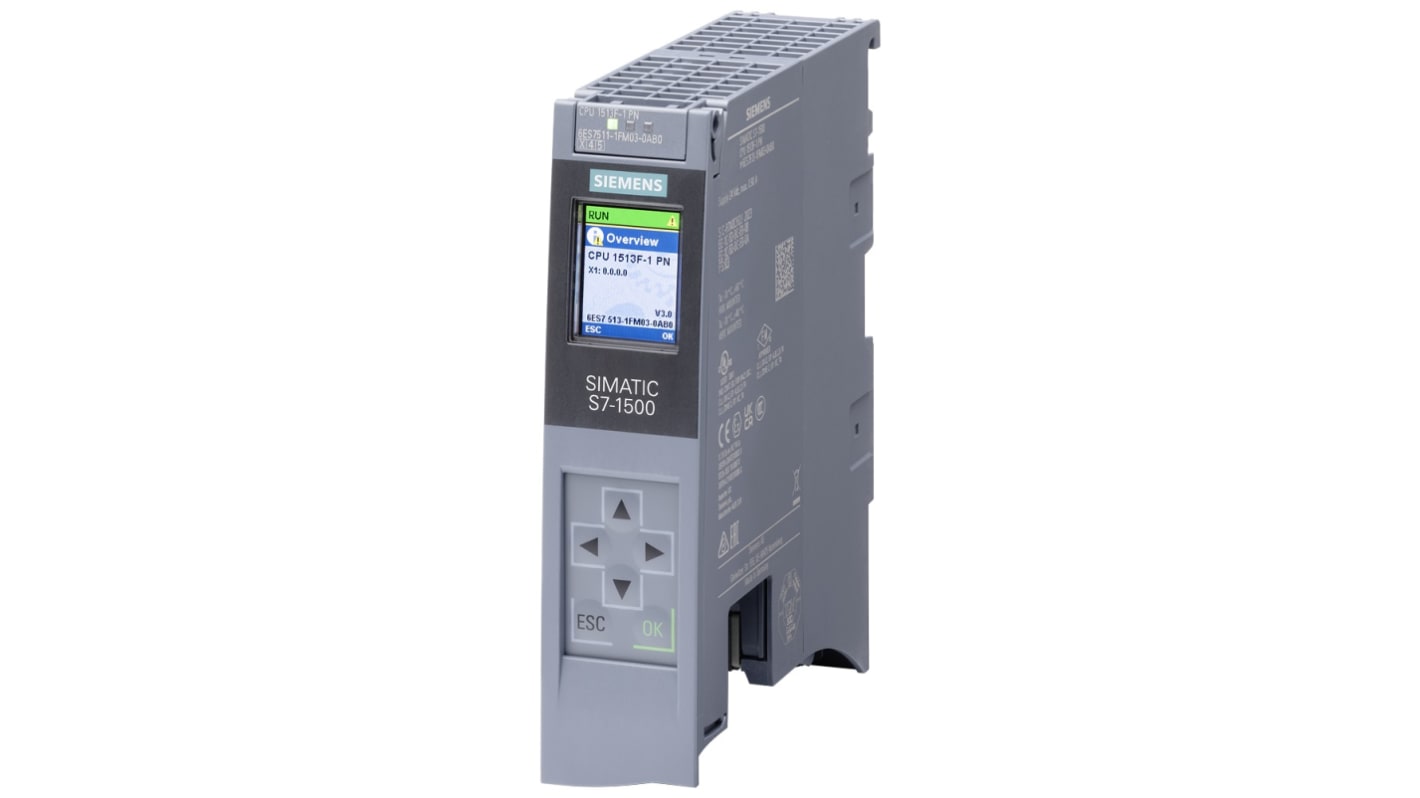 Controlador lógico Siemens 6ES7513, 20 entradas tipo Profibus, Profinet, 20 salidas, comunicación Ethernet, Profibus,