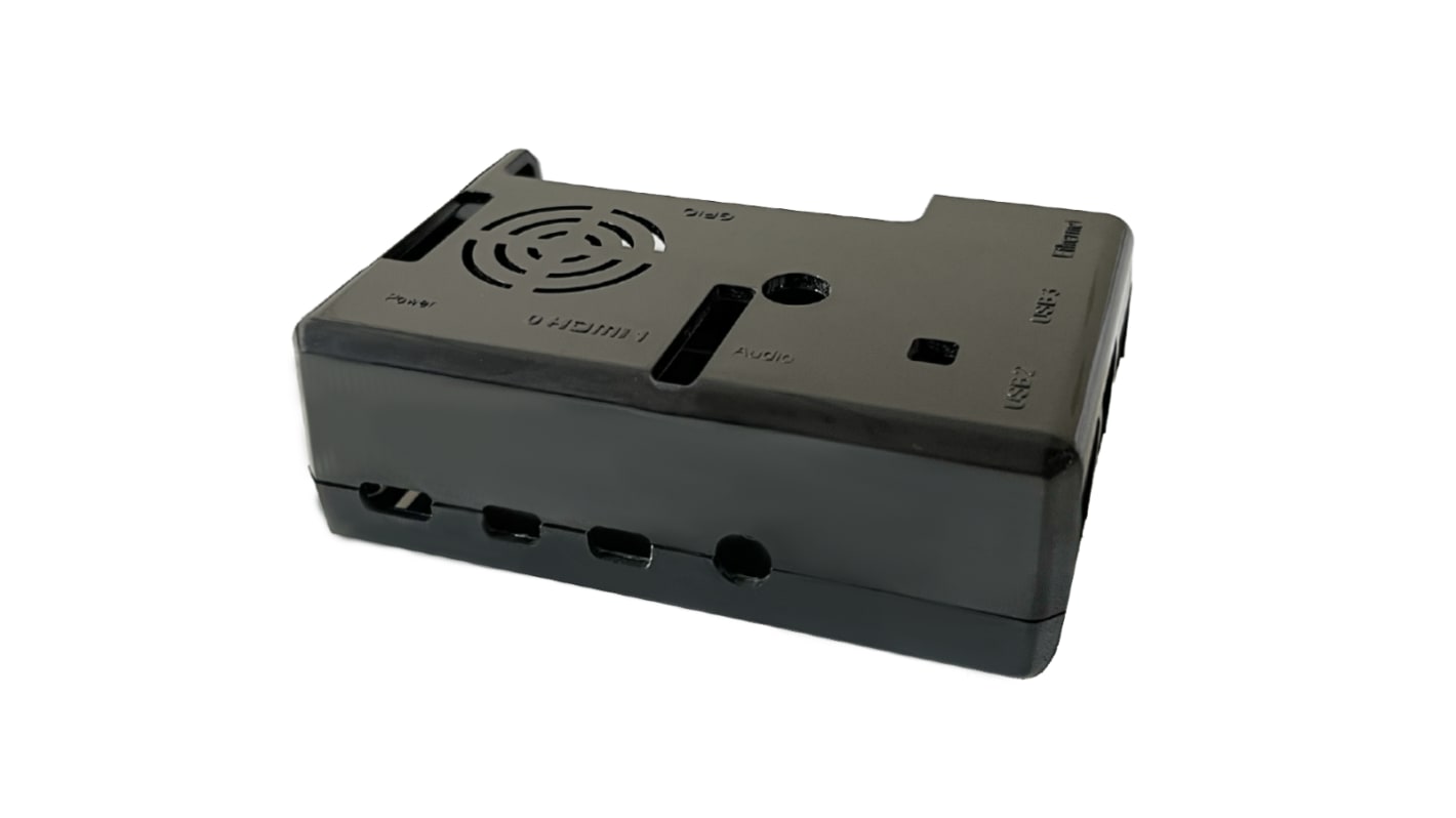 SB COMPONENTS LTD ROCK SBC Case for use with ROCK 4C+ and ROCK 5A Single Board Computers, Black