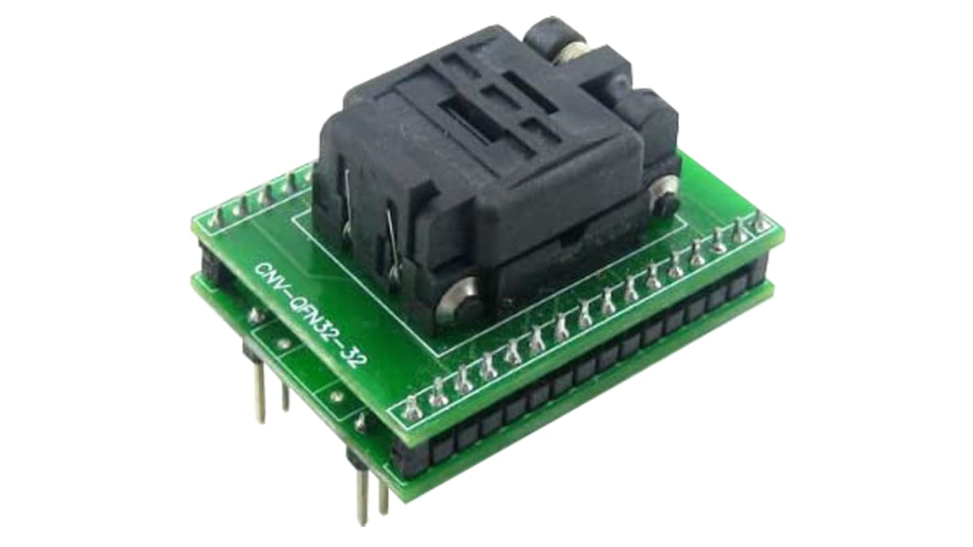 Seeit 0.5mm Pitch IC Socket Adapter, 32 Pin Female QFN to 32 Pin Male DIP