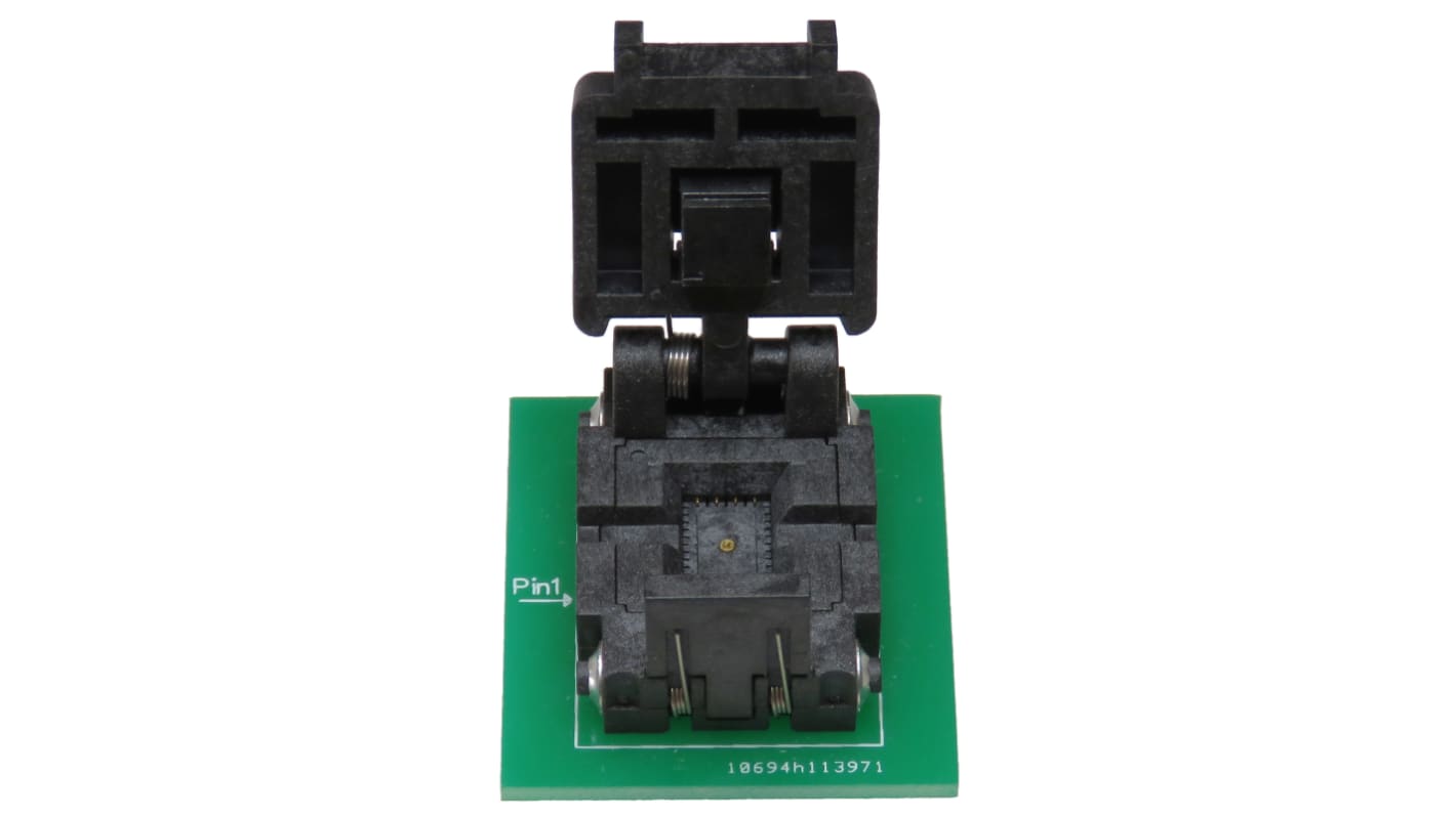 Seeit 0.5mm Pitch IC Socket Adapter, 8 Pin Female QFN to 8 Pin Male DIP