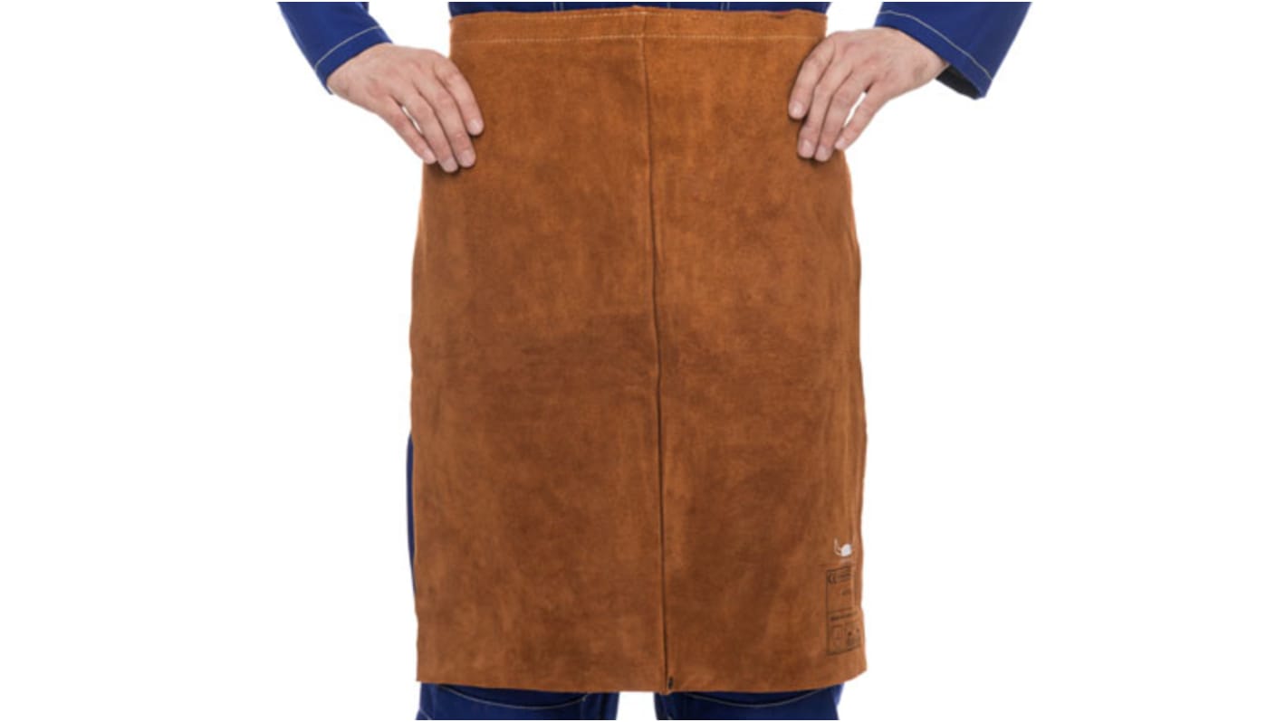 Weldas Brown Reusable Leather Apron, 600mm