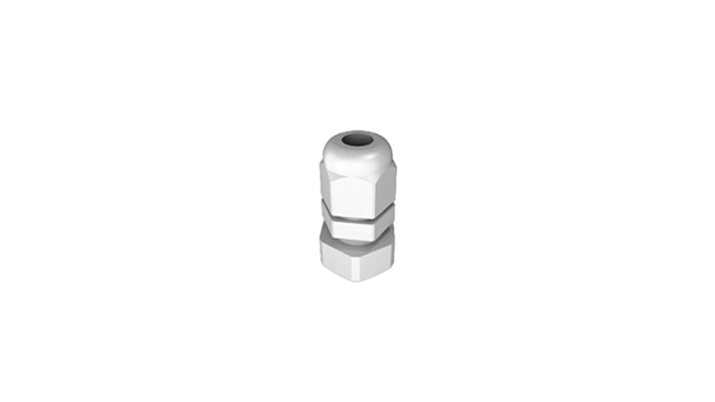 Rittal SZ Series Grey Polyamide Cable Gland, M12 Thread, 6.5mm Min, 3mm Max, IP68