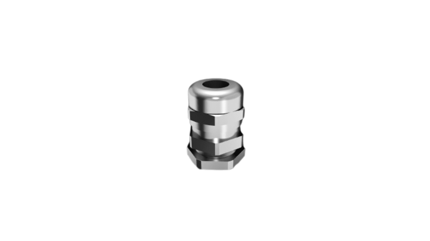 Rittal SZ Series Metallic Brass Cable Gland, M12 Thread, 6.5mm Min, 3mm Max, IP68