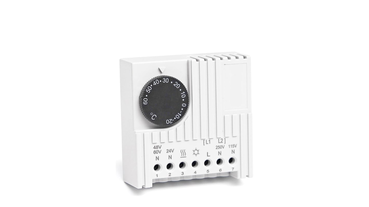 RS PRO NC, NO Thermostats, 16A, -20°C to +60°C