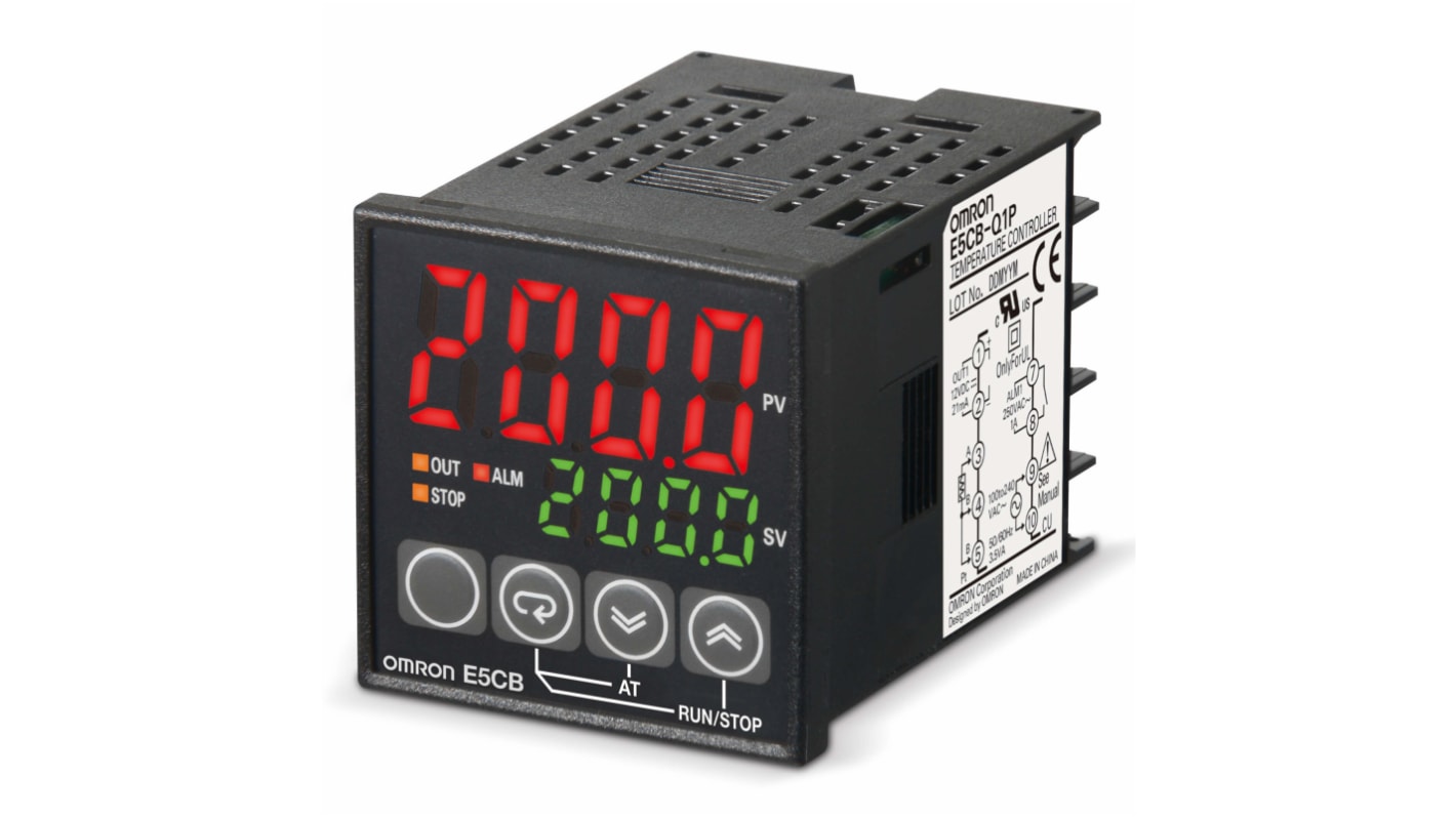 Rs-Online Controller Omron E5CB 24 V c.a./c.c. 48 x 48mm 3 dedicati uscite Relè