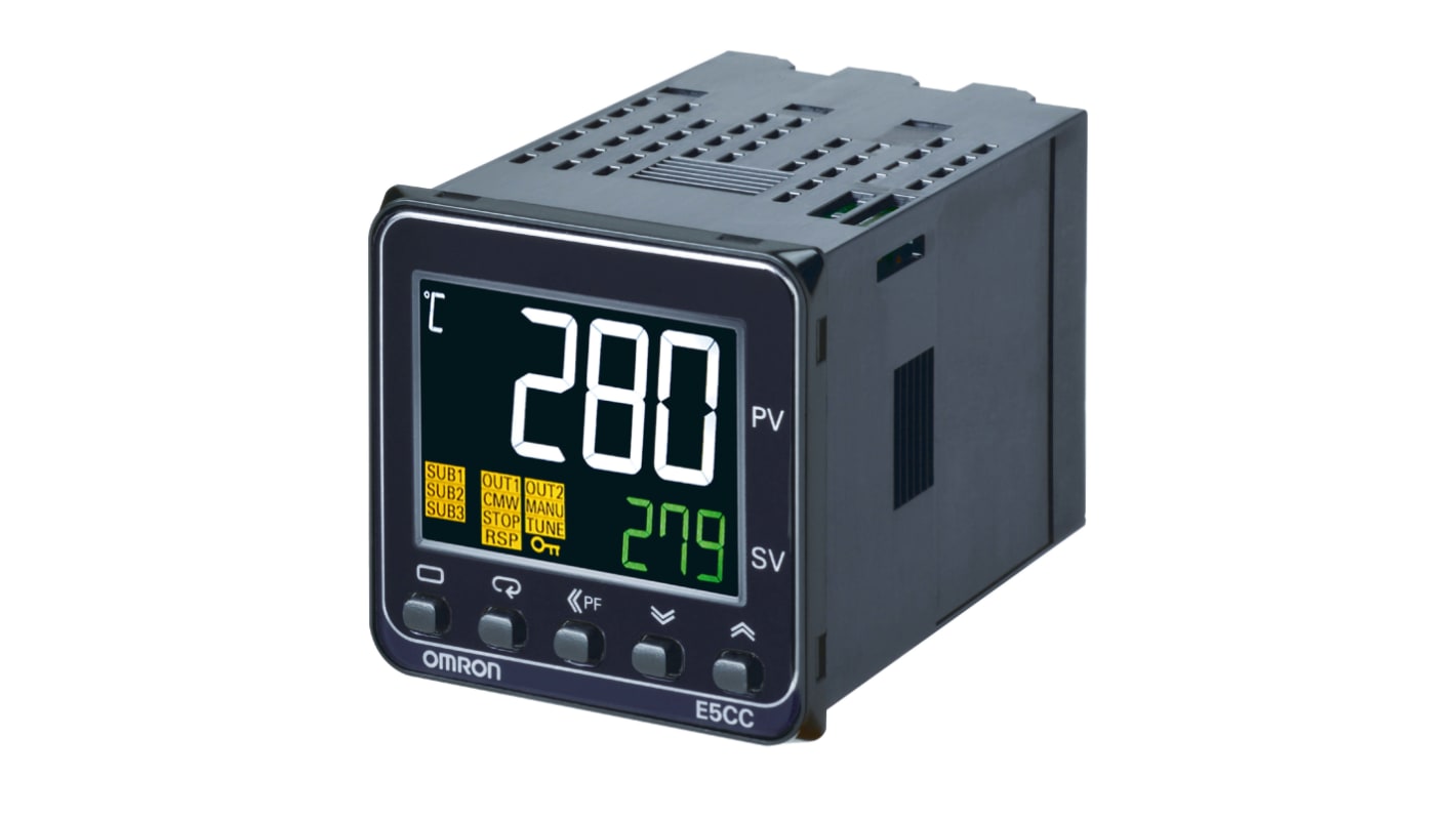 Rs-Online Controller Omron E5CC 24 V c.a./c.c. 48 x 48mm 4 uscite SSR relè a stato solido logica