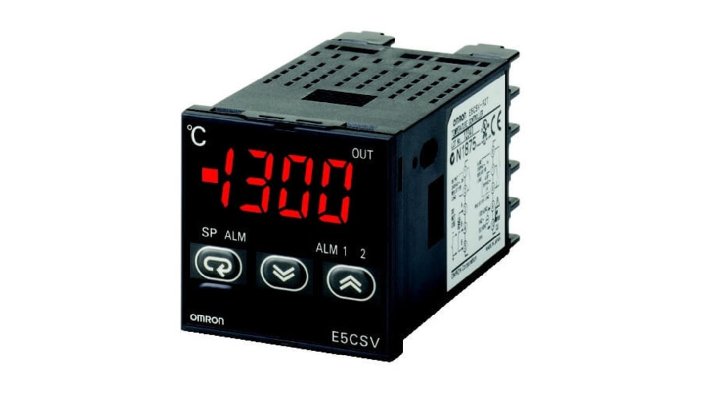 Omron E5CSV Panel Mount Controller, 48 x 48 x 78mm Multi-Input Input, 2 Output SSR, Solid State Relay, Logic, 100 → 240