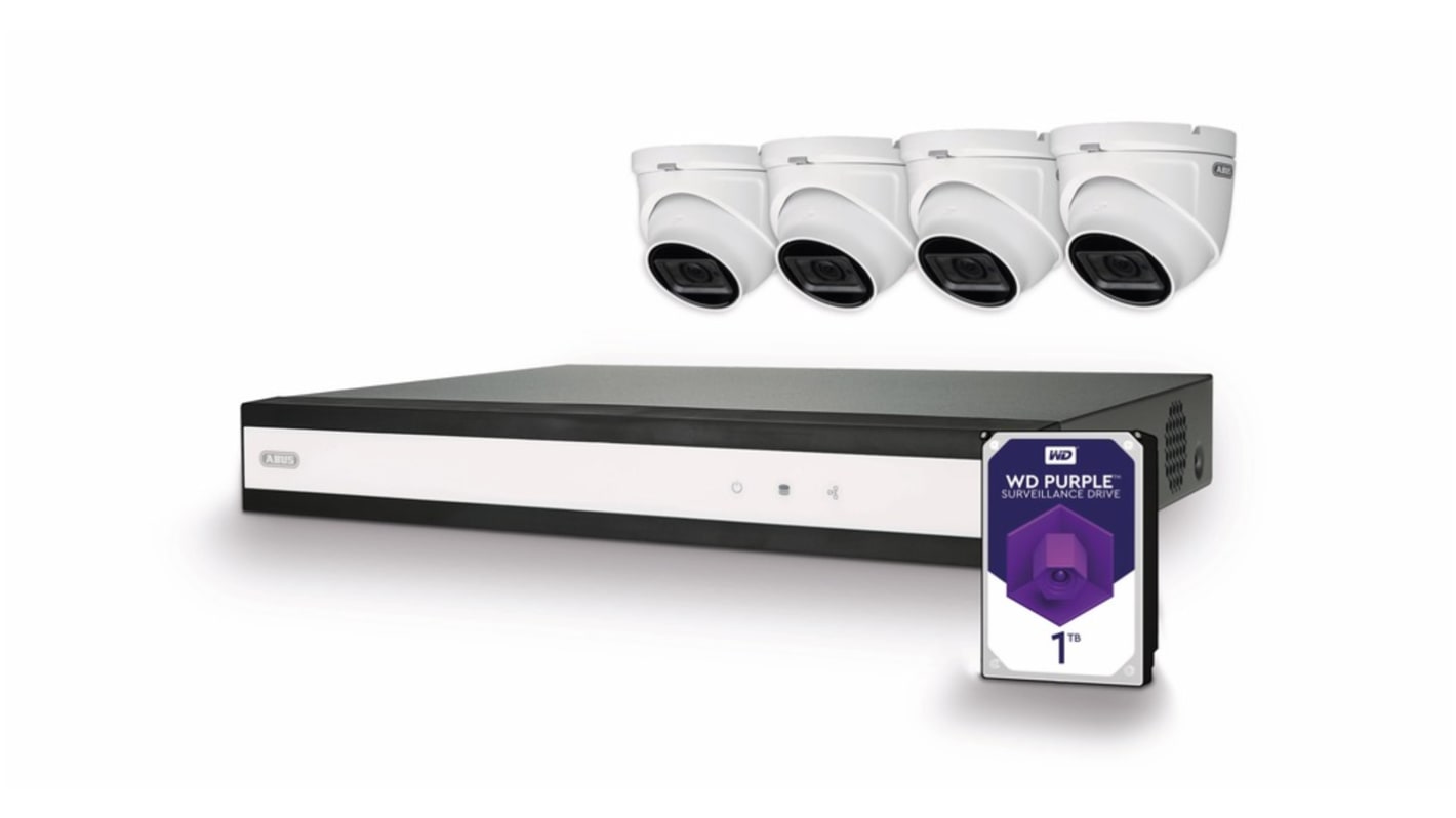 ABUS Indoor, Outdoor IR CCTV Camera, 4 Camera Connections, IP