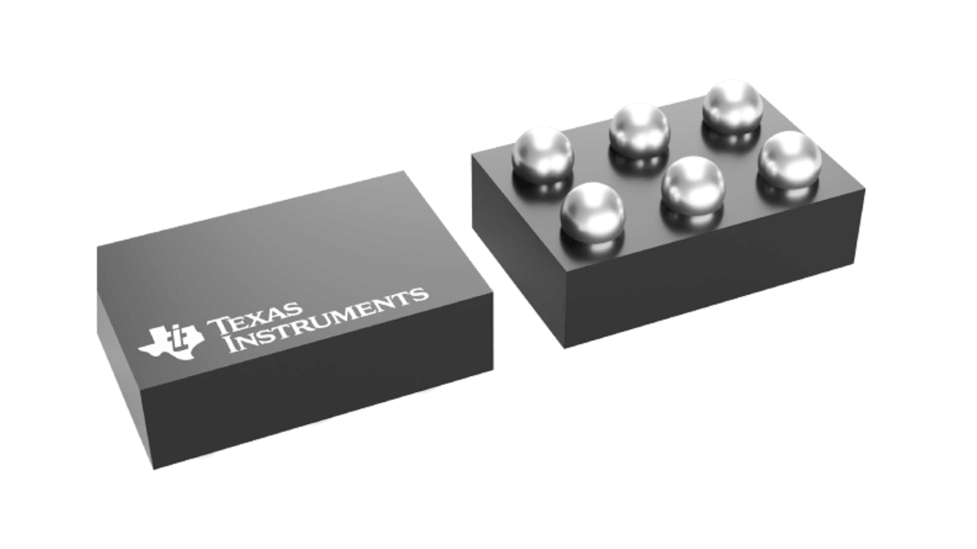 TPS6208812YFPT, DC-DC-konverter, Step Down, 3A, 6 Pin ben, DSBGA