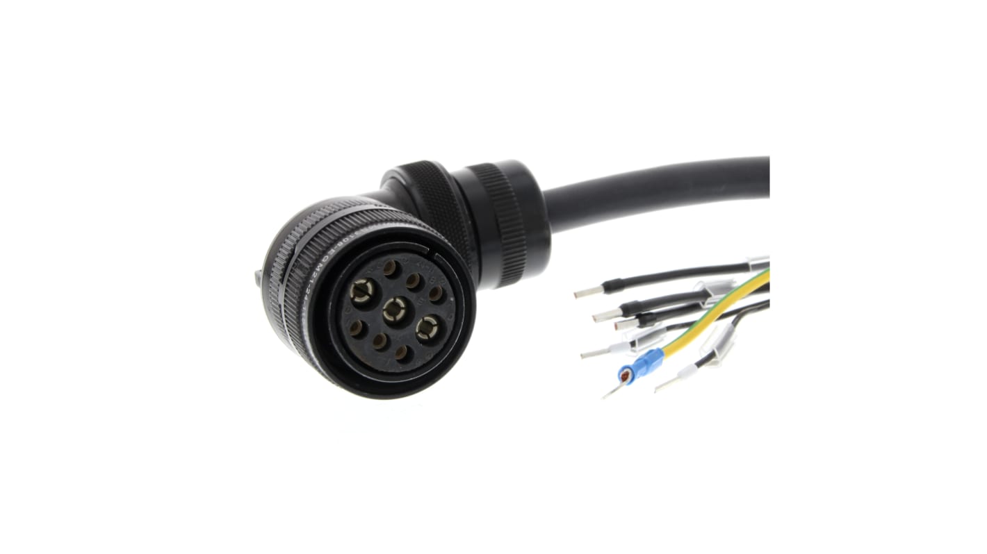 Omron Cable for Use with G5 Series Servo Motor, 20m Length, 6 → 15 kW, 400 V