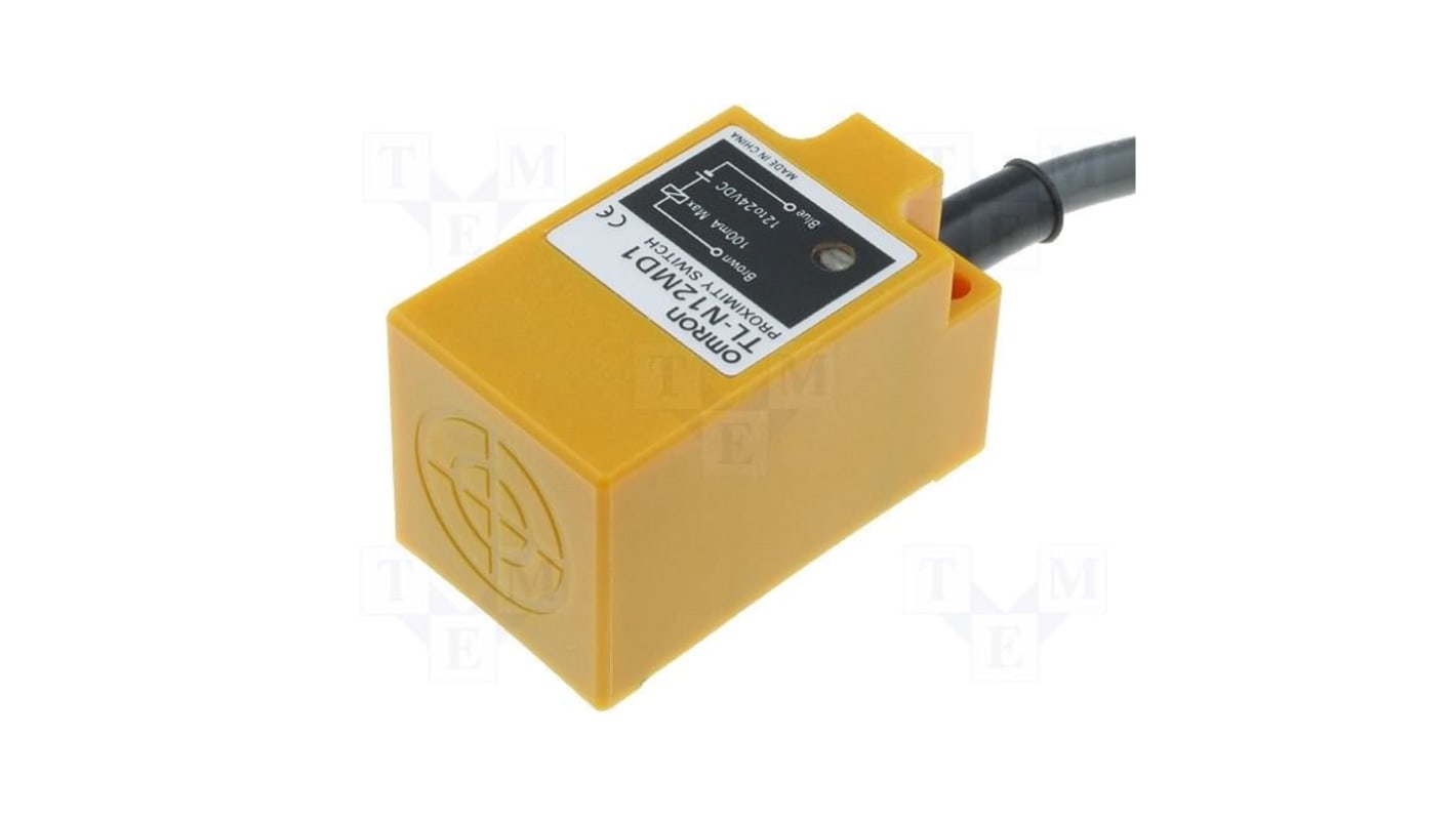 Omron TL-N Series Capacitive Rectangular-Style Proximity Sensor, 12 mm Detection, NPN, PNP Output, 12 → 24 V dc,