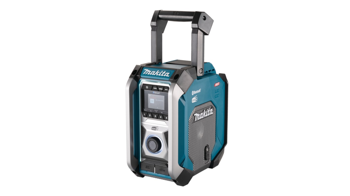 Radio para obra Makita MR007GZ compatible con baterías de Li-Ion de 40V, Británico de 3 Pines BS 1363