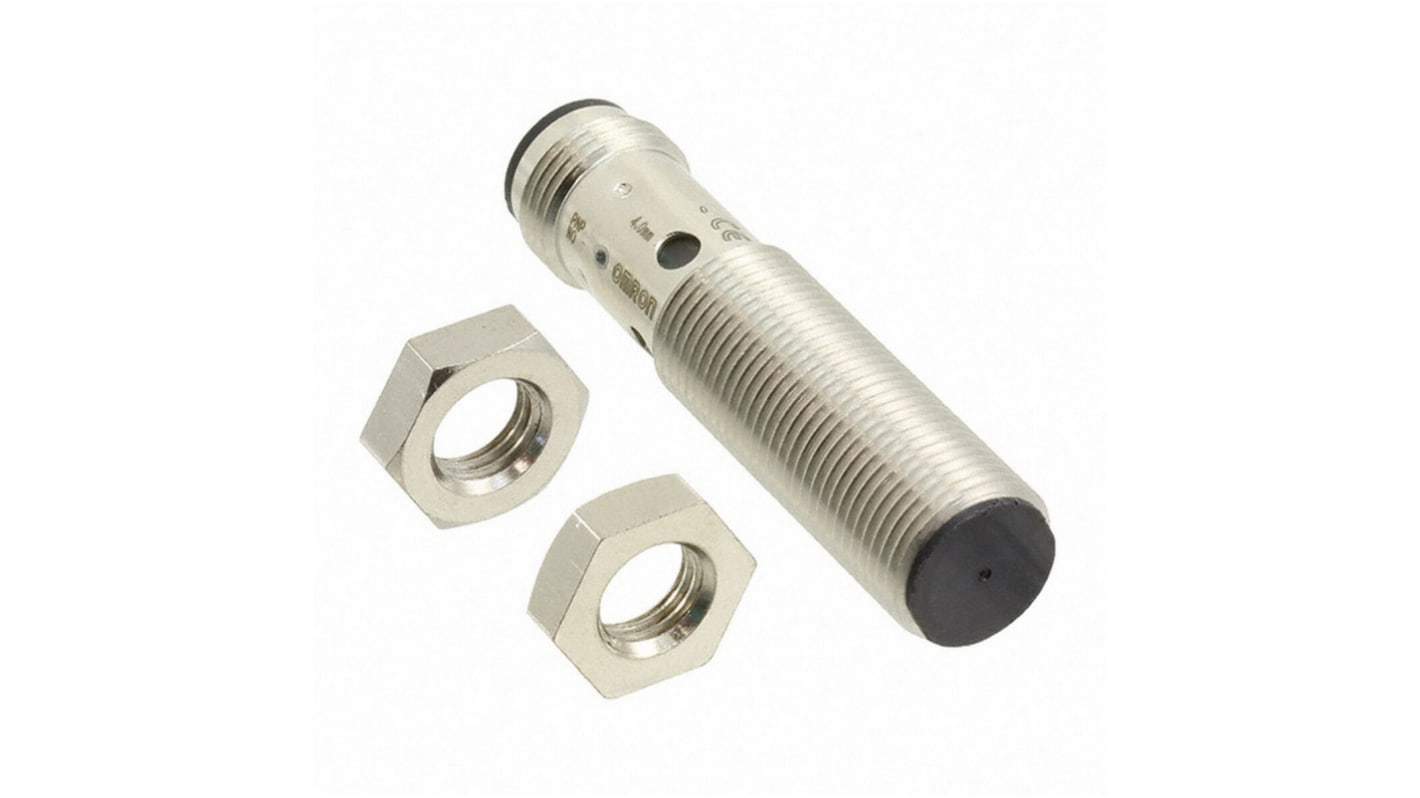 Omron Inductive Barrel-Style Proximity Sensor, M12 x 1, 2 mm Detection, PNP Output