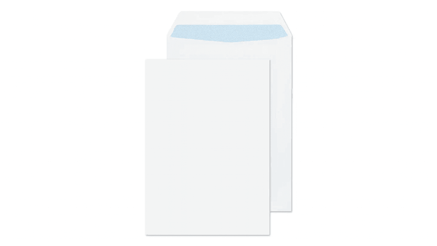 White C5 No Self-Seal Flap Mailing Envelope