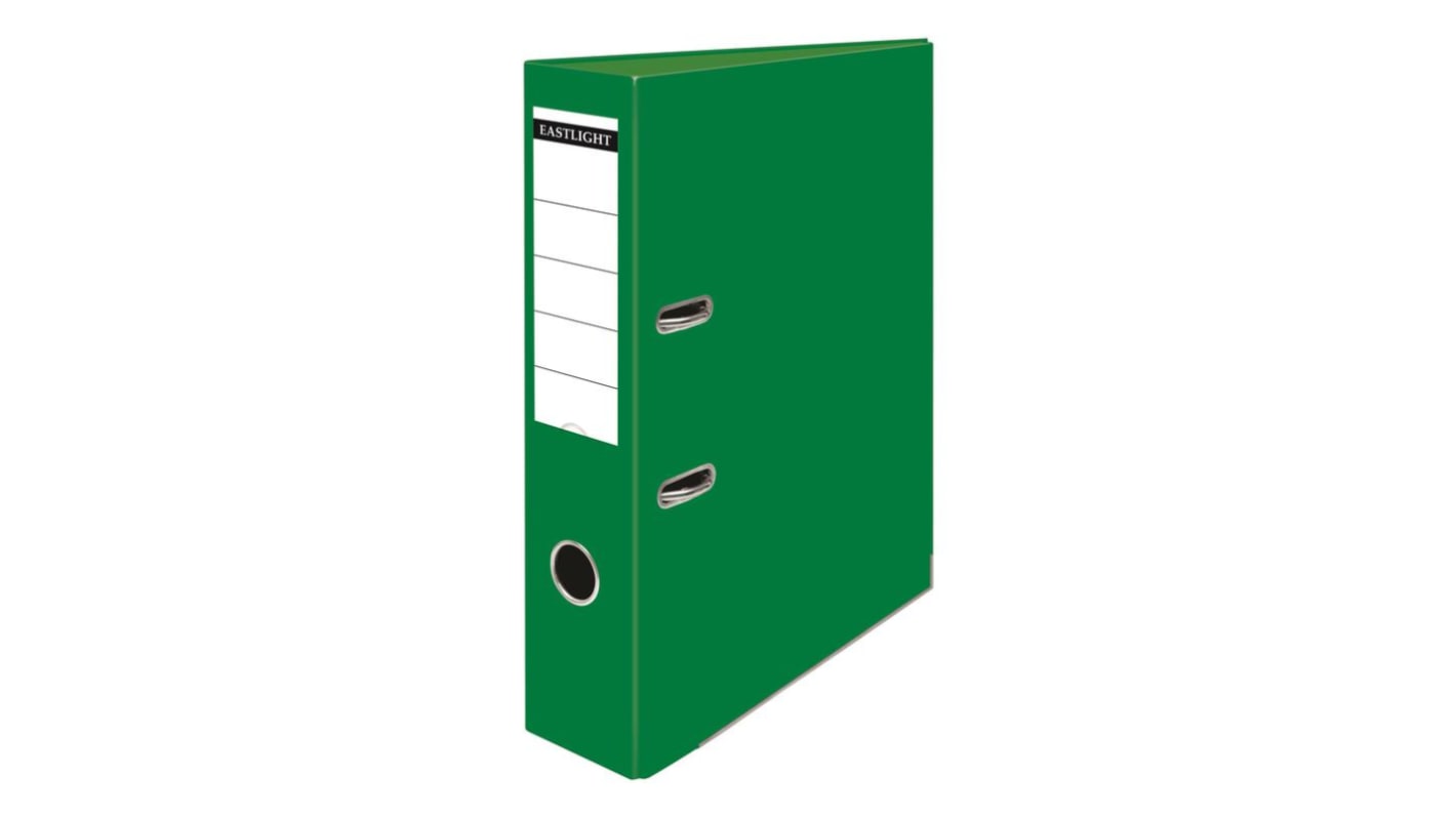 PASTOREG Green A4 Lever Arch Clip File, Ring Binder