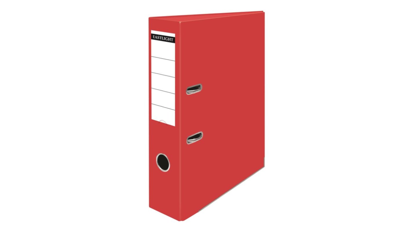 Archivo de carpeta de anillas PLASTOREG Metal Rojo 2 para tamaño de papel A4