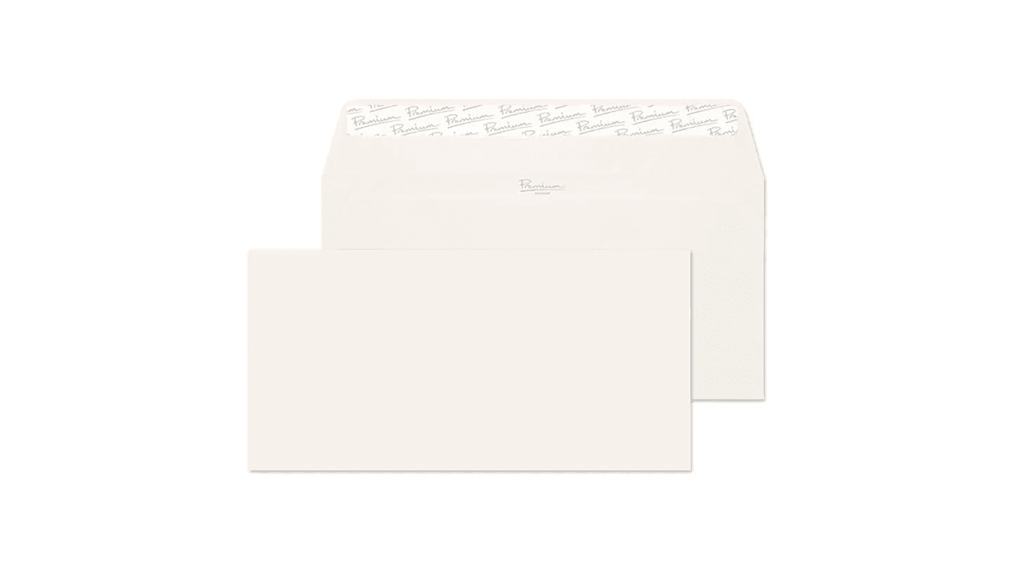 White DL No Peel/Seal Mailing Envelope