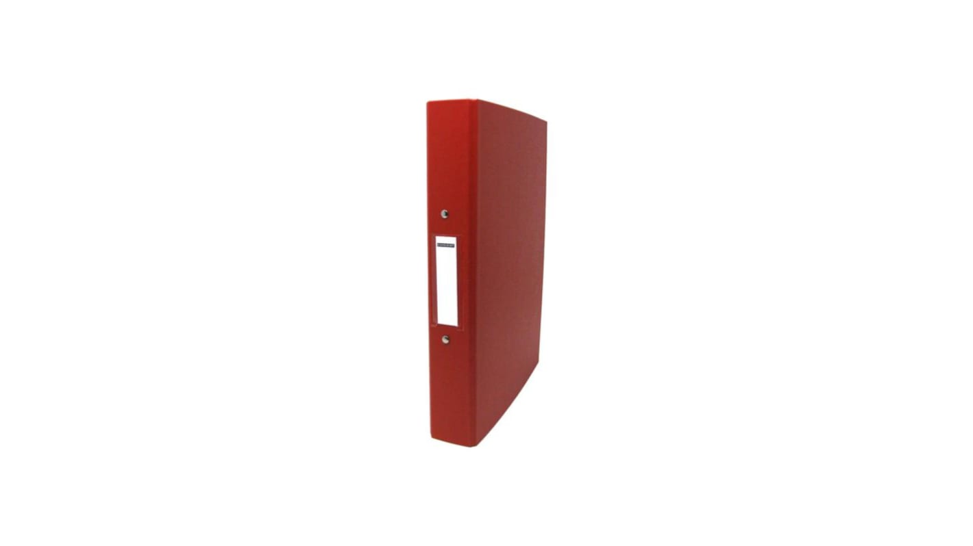PLASTOREG Red A4 Clip File, Ring Binder