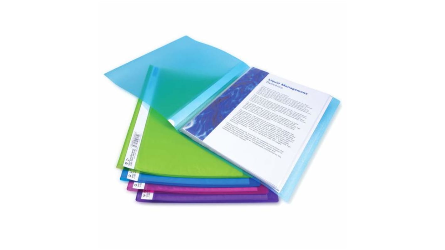 Rapesco Notizbuch, A4, Wasser, Blau, Kalkfarben, Violett, Rubinrot